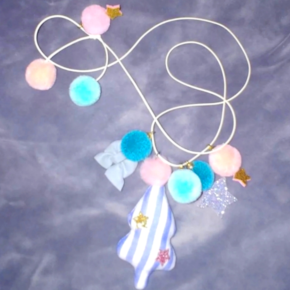 Handmade Retro Vintage Christmas Tree Necklace